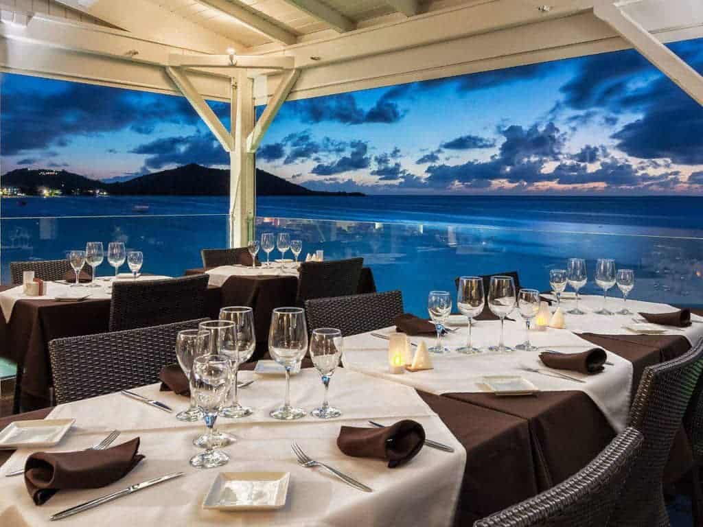 Das Restaurant Oceans 82 auf Saint Martin
