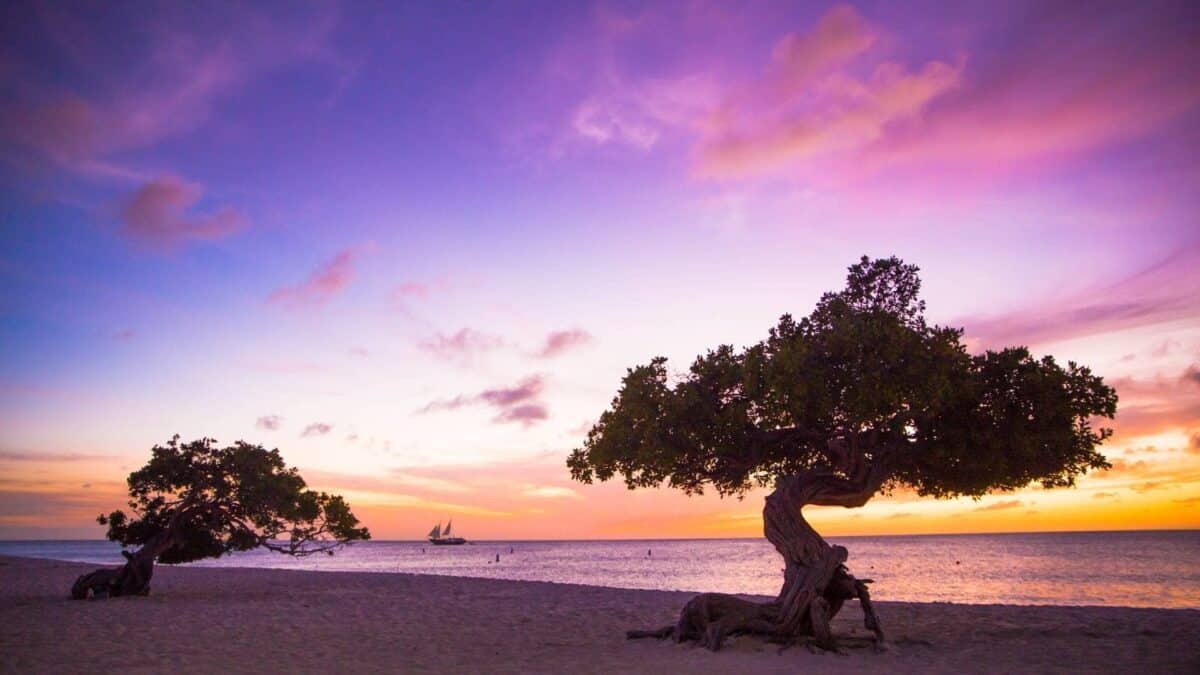 Sonnenuntergang am Strand