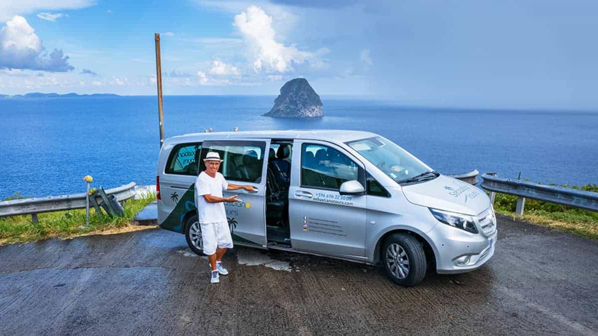 Sebastiano Tours Martinique bringt Euch zum Diamant Felsen.