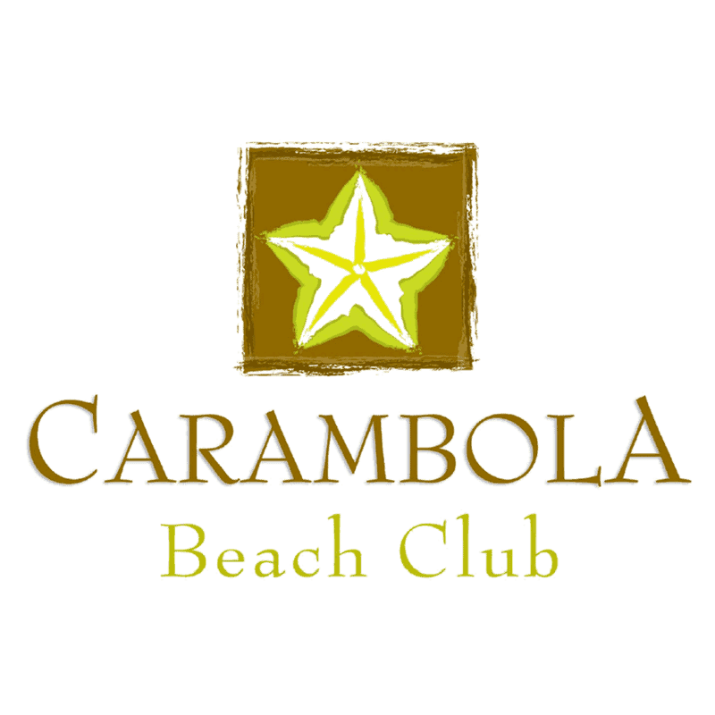 Logo vom Carambola Beach Club auf St. Kitts