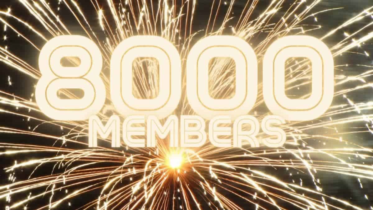 8000 Mitglieder!