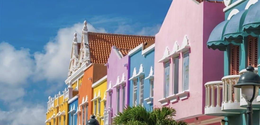 bunte Häuser Bonaire